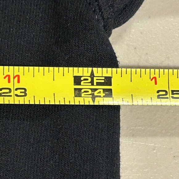 Thin Blue Line Hoodie Men's Size XL Full Zip Black Graphic Print USA Flag EUC - Picture 9 of 10